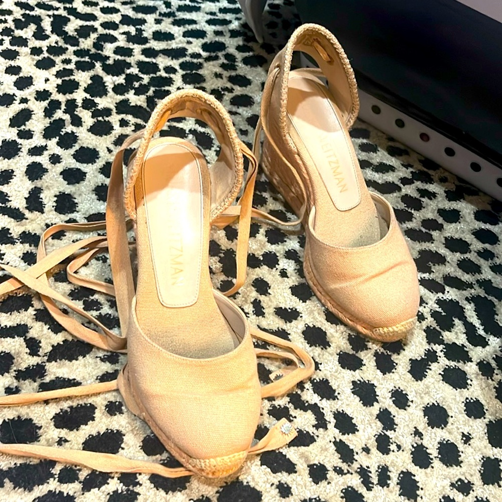 Stuart Weitzman lace up Espadrilles